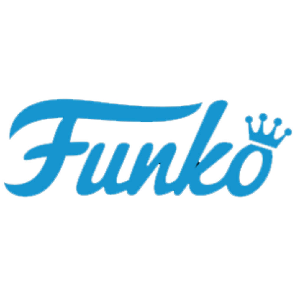 Funko logo with blue text and crown on a white background