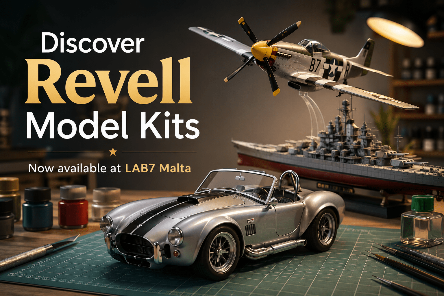 Revell Model Kits Have Arrived at LAB7.com.mt - LAB7