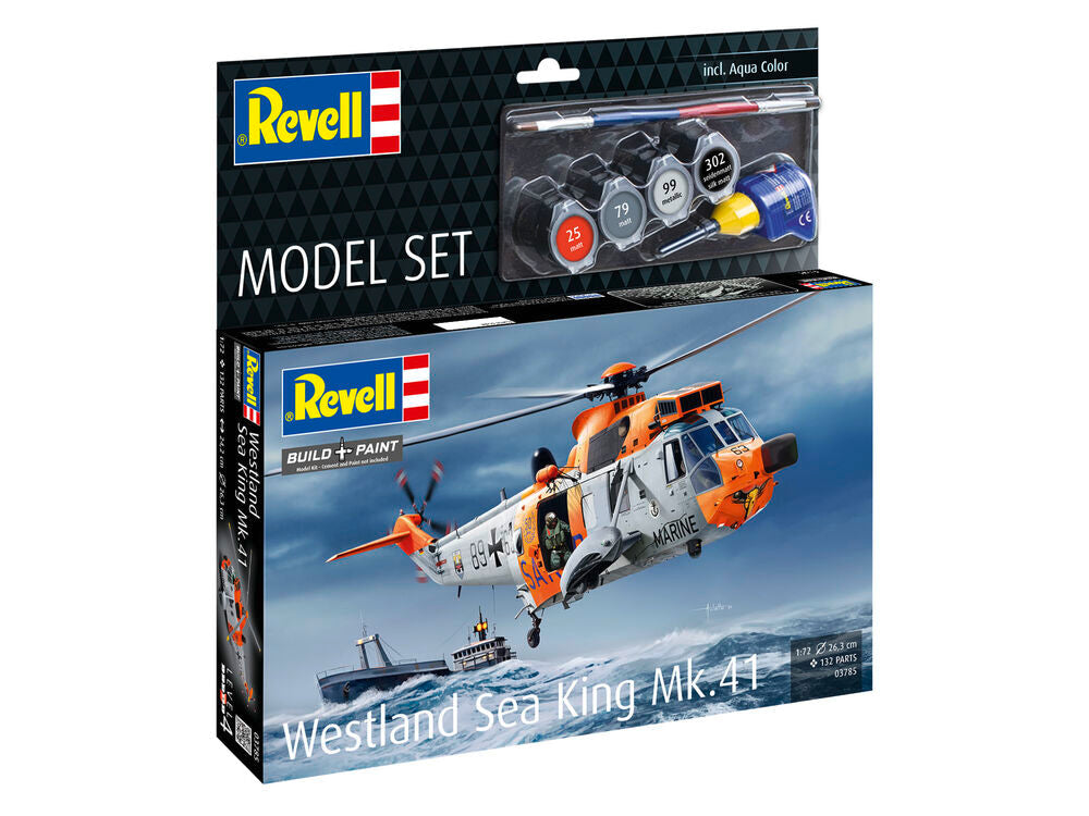 Revell Model Set Westland Sea King Mk.41 Model Kit (1:72 Scale)