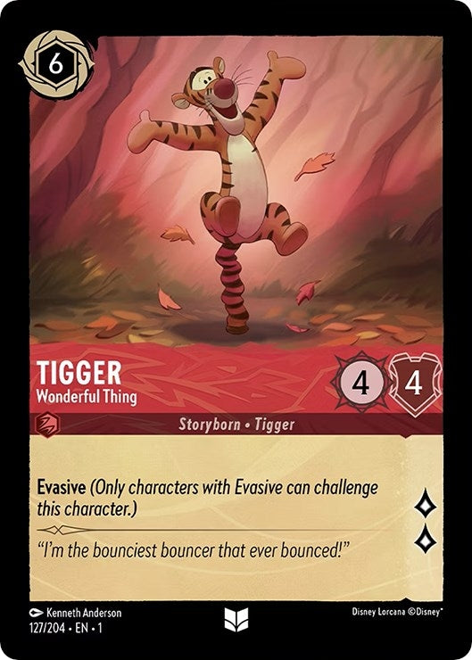 Image for Tigger - Wonderful Thing (127/204) (The First Chapter) - Disney Lorcana