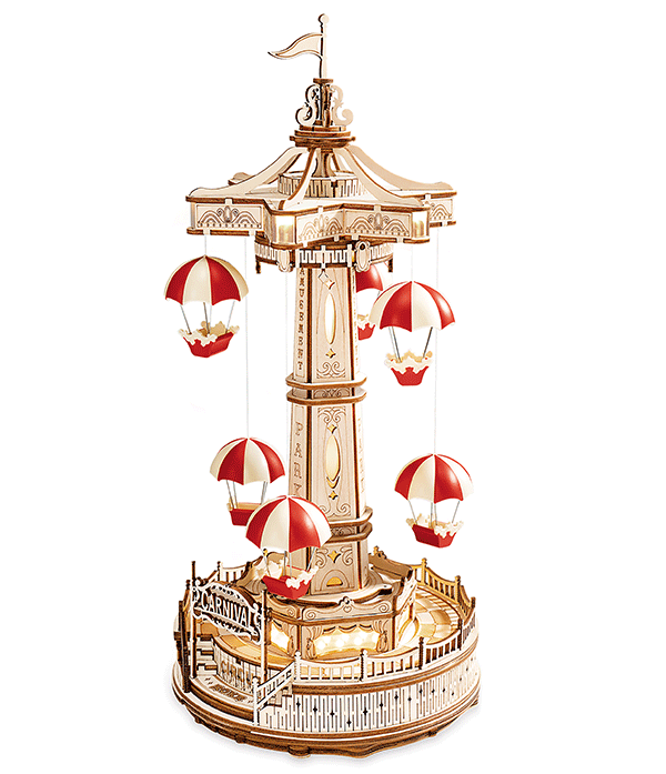 ROKR ROKR 3D Wooden Puzzle Parachute Tower EA01 (Damaged Box) by LAB7 Malta, Europe