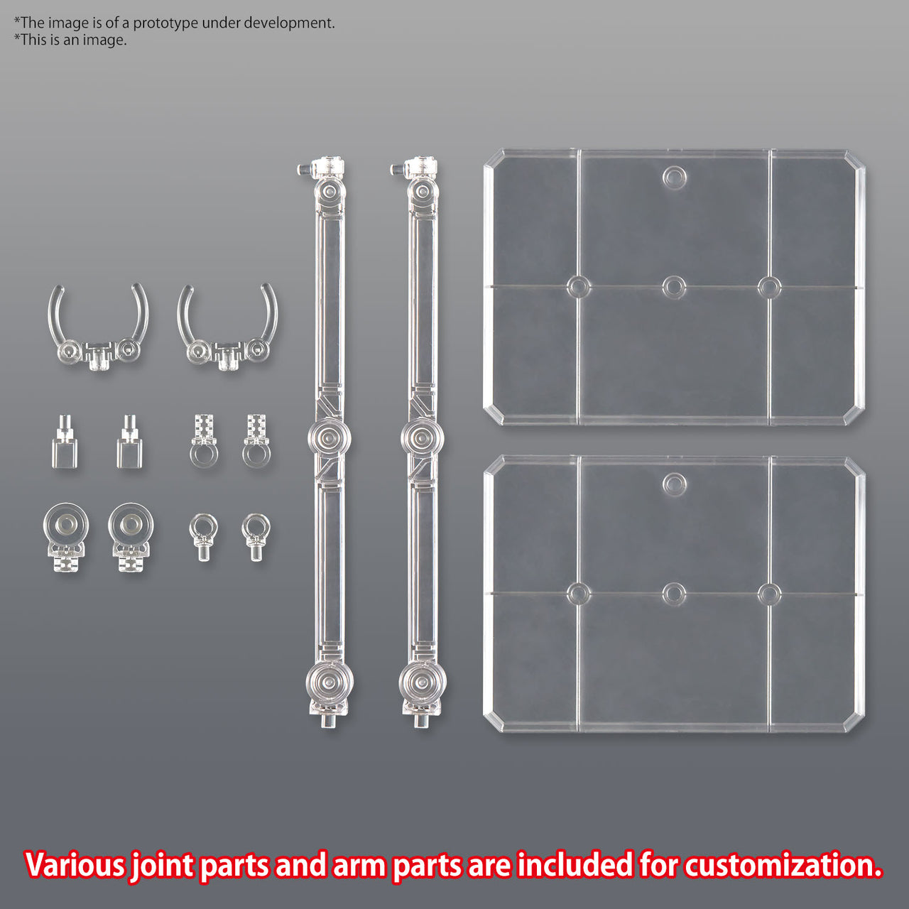 Bandai Action Base 7 (Clear Color) – Universal Display Stand for Gundam Model Kits