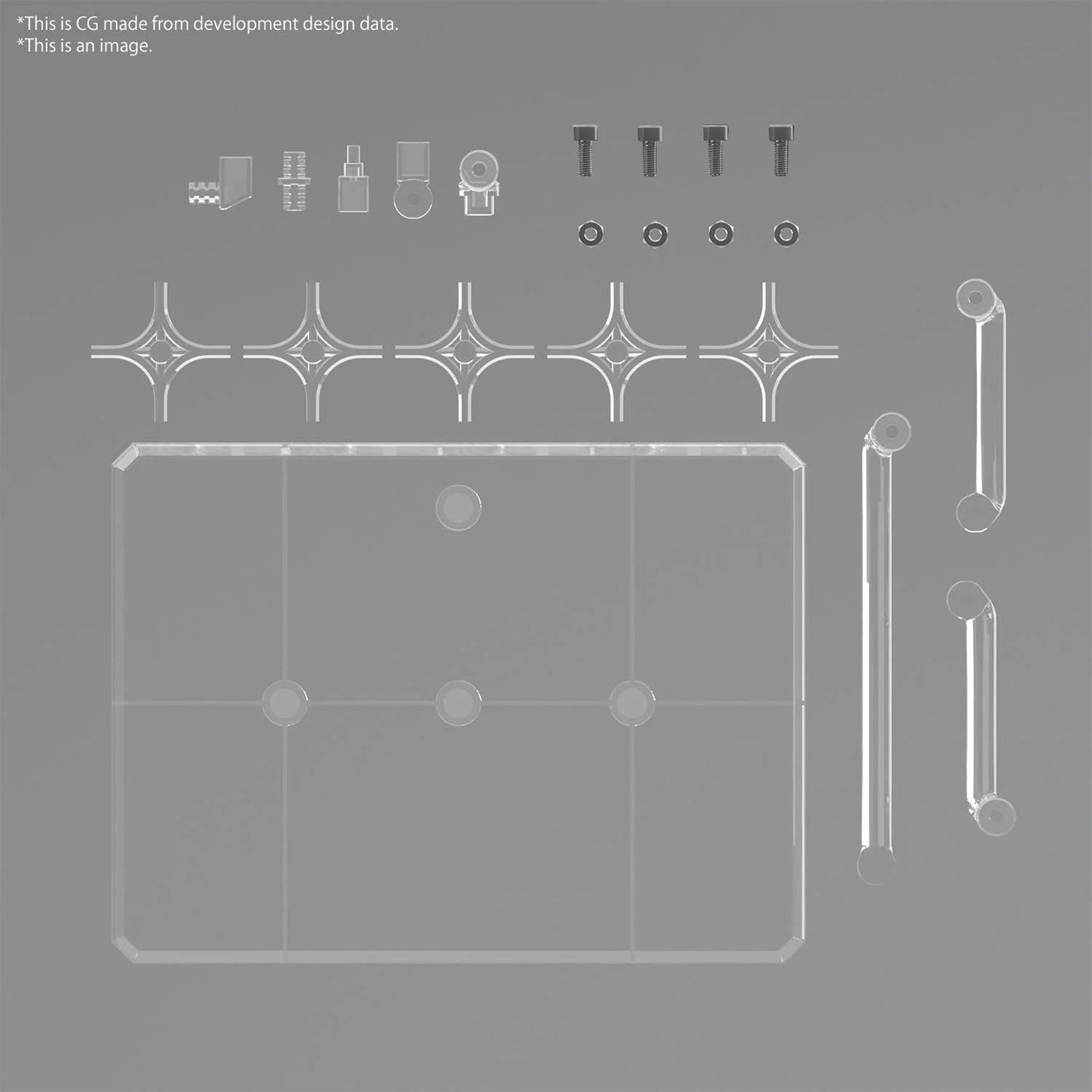 Bandai Action Base 8 Clear Color – Display Stand for Gunpla & Model Kits in Malta | LAB7
