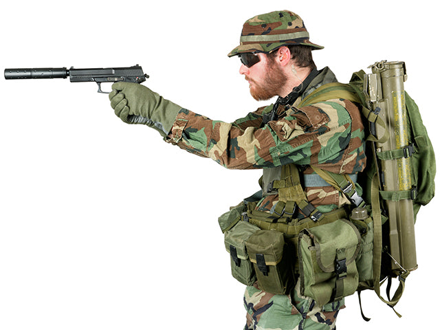 SOCOM MK23 Airsoft Pistol with Suppressor (Green Gas Version) – STTi ST23