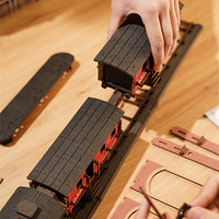 Rolife TGS01 Steam Journey – 3D Wooden Vintage Train Puzzle