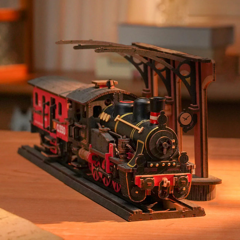 Rolife TGS01 Steam Journey – 3D Wooden Vintage Train Puzzle