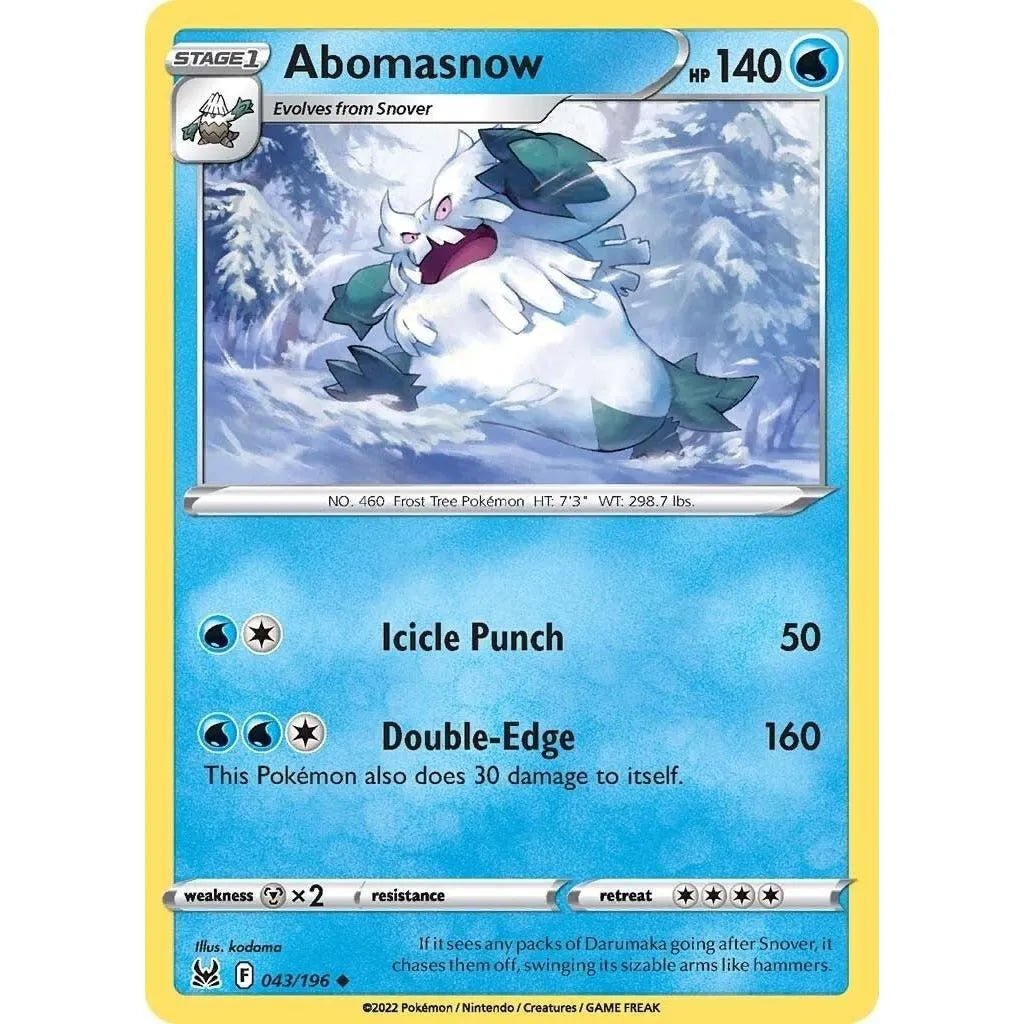 Abomasnow (043/196) (SWSH11: Lost Origin) in Malta | LAB7