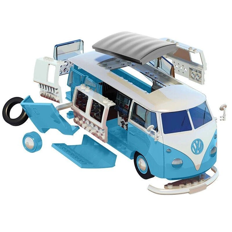 Airfix Airfix QUICKBUILD – VW Camper Van (Blue) by LAB7 Malta, Europe