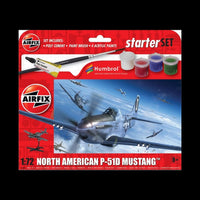 Airfix Starter Set – North American P - 51D Mustang (1:72 Scale) by LAB7 Malta, Europe