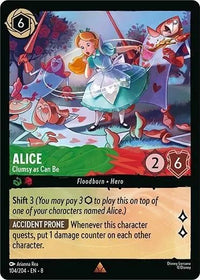 Alice - Clumsy as Can Be (104/204) (Reign of Jafar) in Malta | LAB7