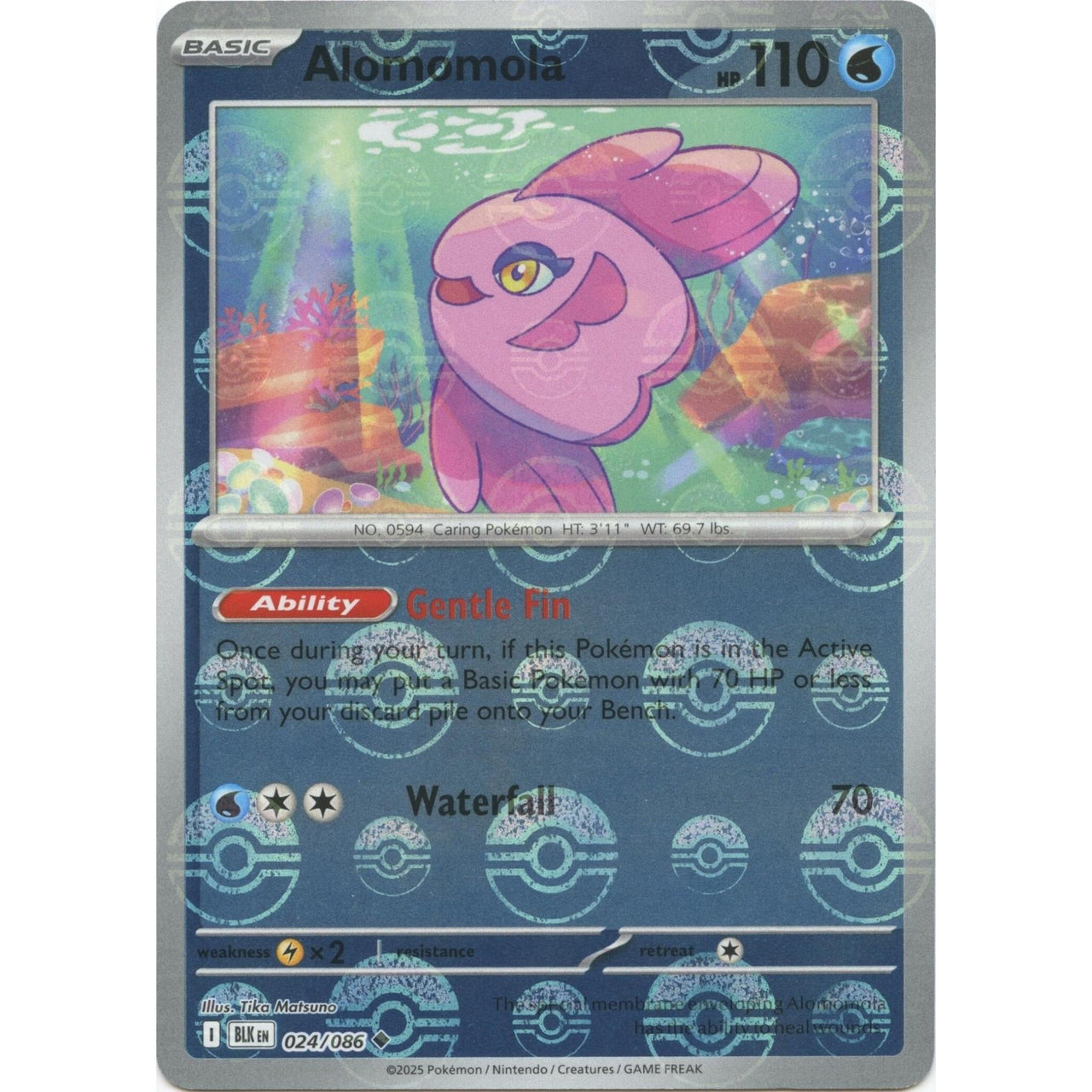 Pokemon Alomomola (Poke Ball Pattern) (024/086) (SV: Black Bolt) by LAB7 Malta, Europe