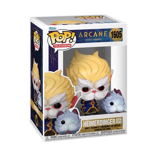 Funko Arcane POP TV No.1605 Heimerdinger with Poro Figure by LAB7 Malta, Europe