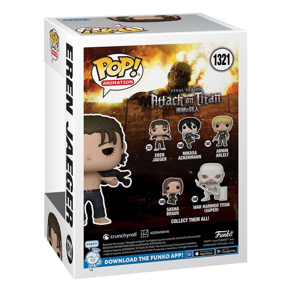 Funko Attack on Titan POP! Animation Vinyl Figure Eren Jeager 9 cm by LAB7 Malta, Europe