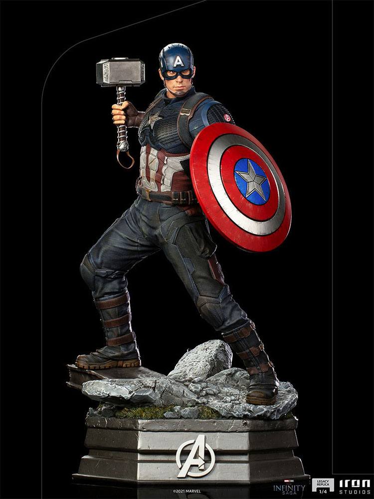 Iron Studios Avengers Infinity Saga Legacy Replica Statue 1/4 Captain America by LAB7 Malta, Europe