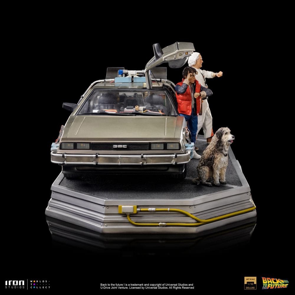 Iron Studios Back to the Future Art Scale Statue 1/10 DeLorean Full Set 23 cm by LAB7 Malta, Europe