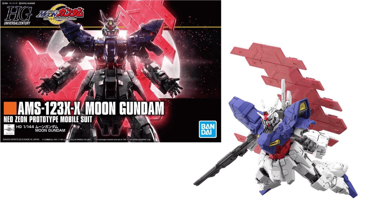 Bandai Bandai HGUC 1/144 Moon Gundam Model Kit – Mobile Suit Moon Gundam by LAB7 Malta, Europe