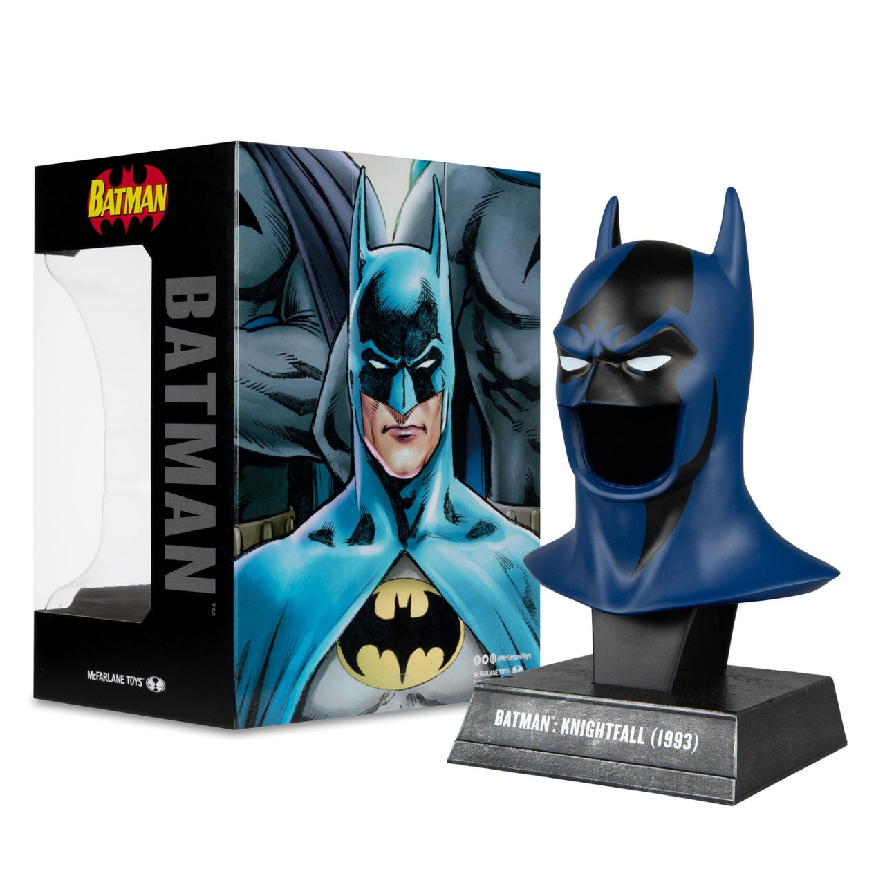 McFarlane Batman: Knightfall 1/3 Scale Cowl Replica (DC Direct) – 19 cm by LAB7 Malta, Europe