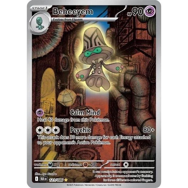Pokemon Beheeyem (121/086) (SV: Black Bolt) by LAB7 Malta, Europe