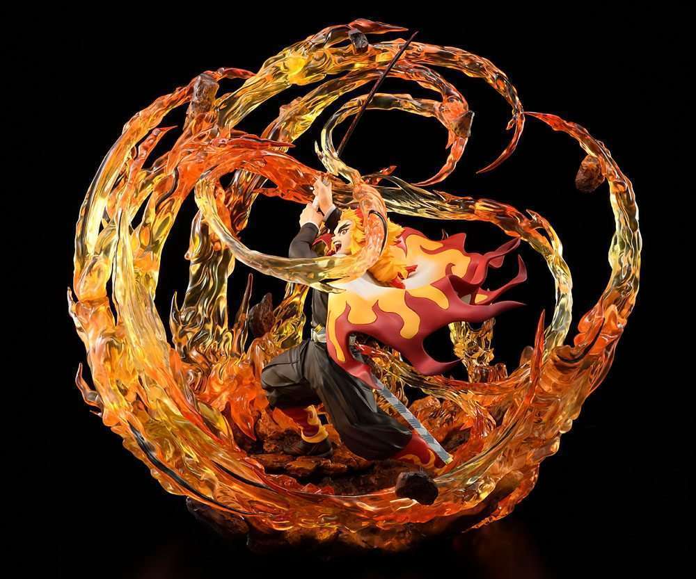 Bellfine Bellfine Demon Slayer: Kimetsu no Yaiba Statue 1/8 Kyojuro Rengoku DX Ver. 35 cm by LAB7 Malta, Europe