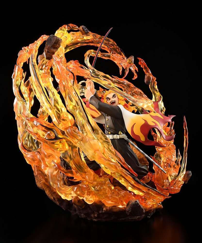 Bellfine Bellfine Demon Slayer: Kimetsu no Yaiba Statue 1/8 Kyojuro Rengoku DX Ver. 35 cm by LAB7 Malta, Europe