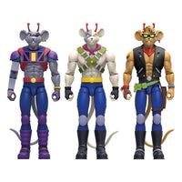 Nacelle Biker Mice From Mars Action Figures Set – Modo, Throttle & Vinnie (17 - 20 cm) by LAB7 Malta, Europe