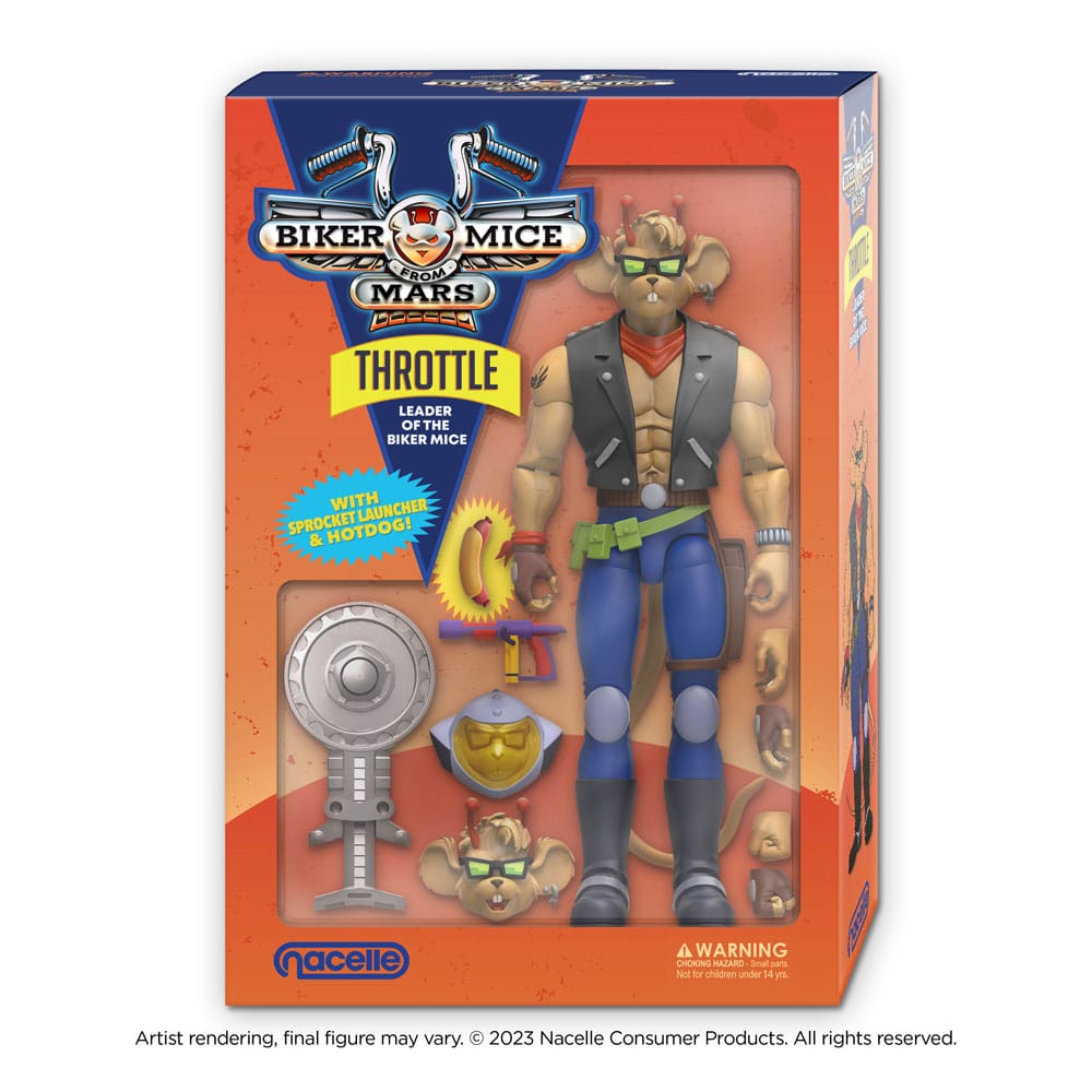 Biker Mice From Mars - Throttle Action Figure 18 cm in Malta | LAB7