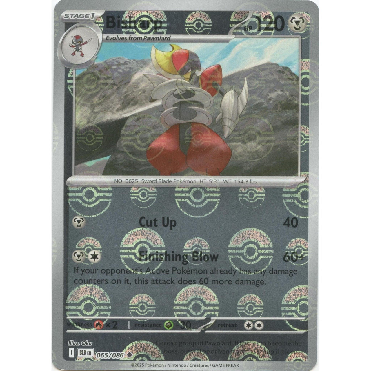 Pokemon Bisharp (Poke Ball Pattern) (065/086) (SV: Black Bolt) by LAB7 Malta, Europe