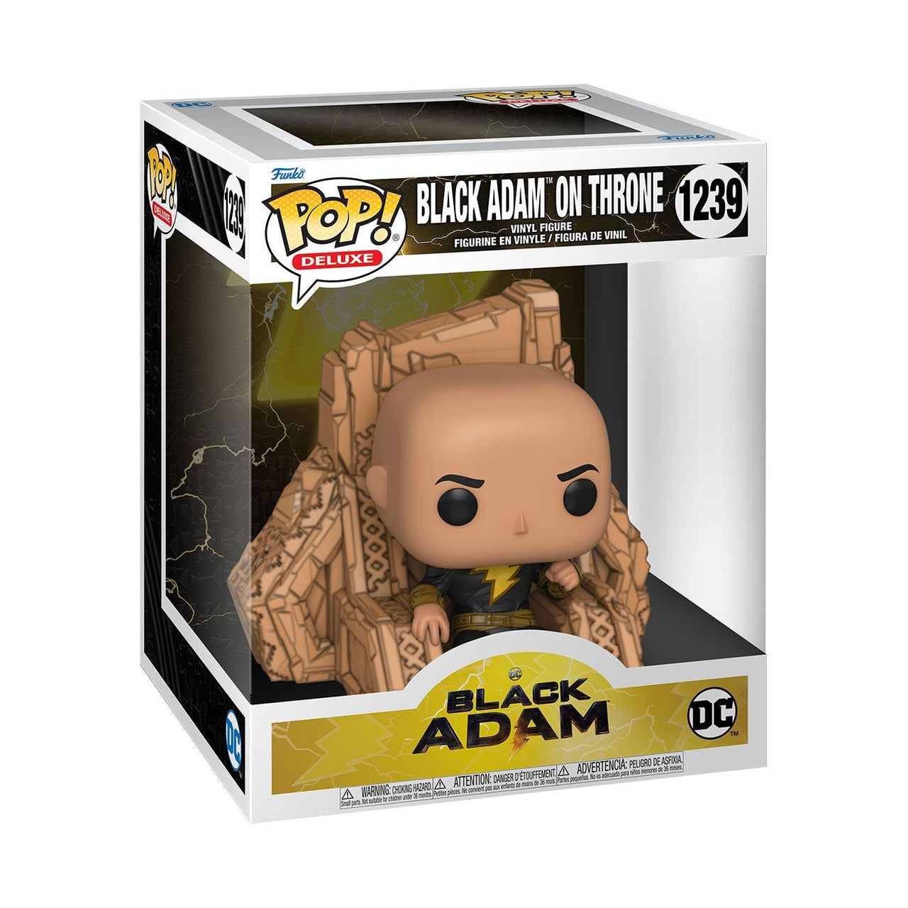 Funko Funko POP! Deluxe Black Adam on Throne 1239 – DC Comics Movie Figure by LAB7 Malta, Europe