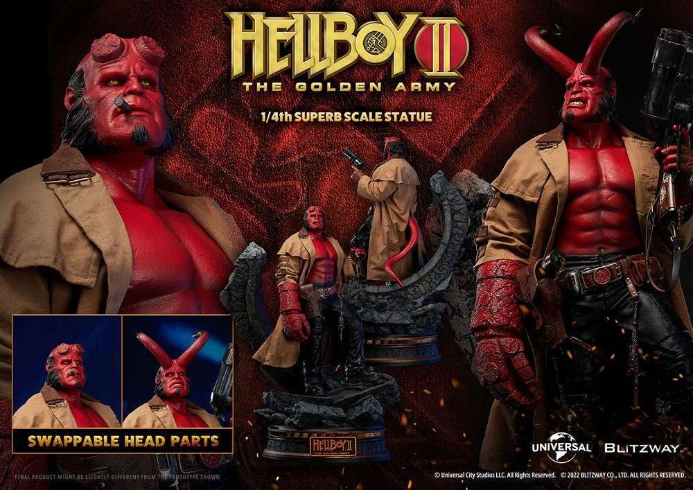 Blitzway Blitzway Hellboy II: The Golden Army Superb Statue 1/4 Hellboy 70 cm by LAB7 Malta, Europe