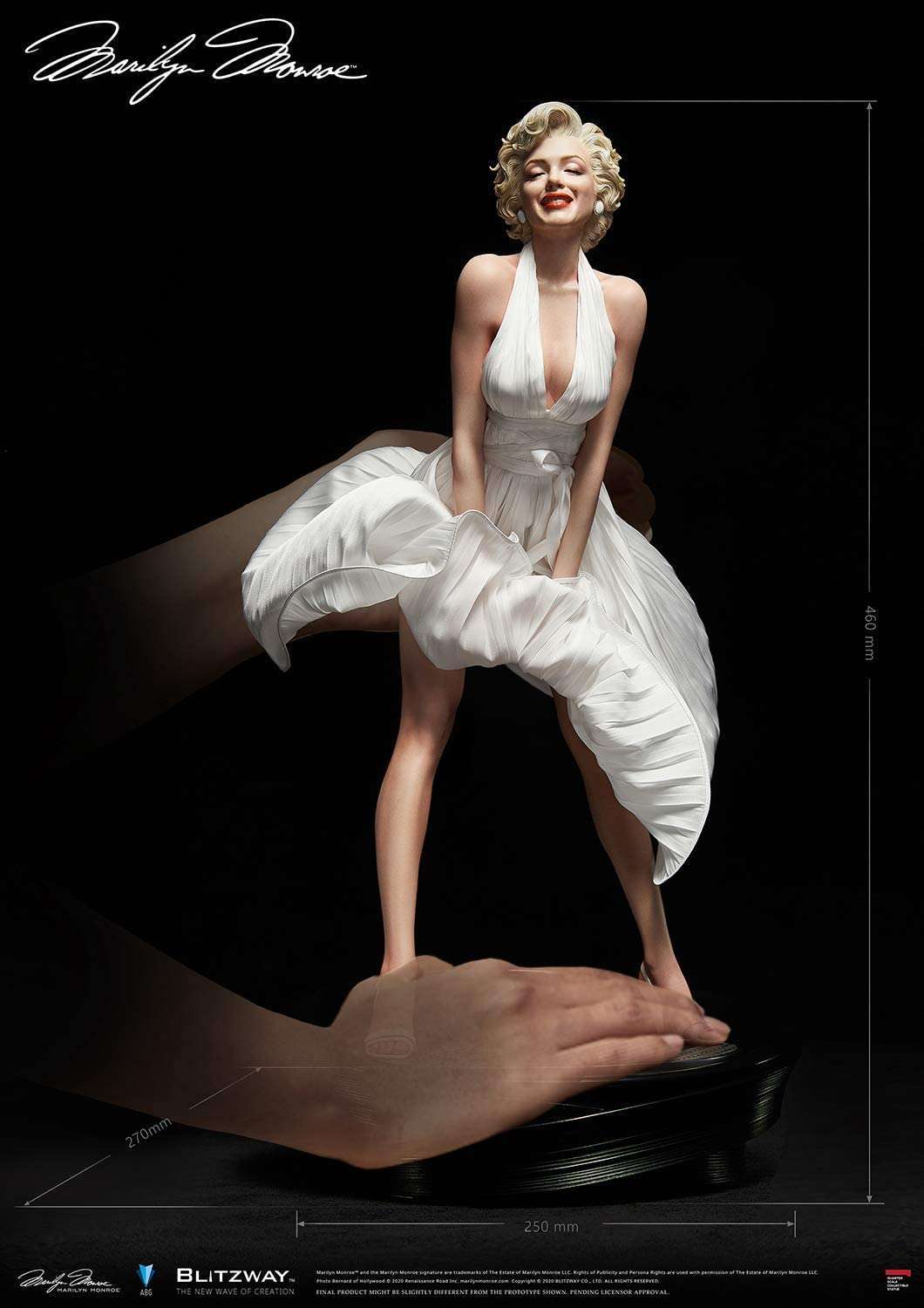 Blitzway Blitzway Marilyn Monroe 1/4 Superb Scale Statue by LAB7 Malta, Europe