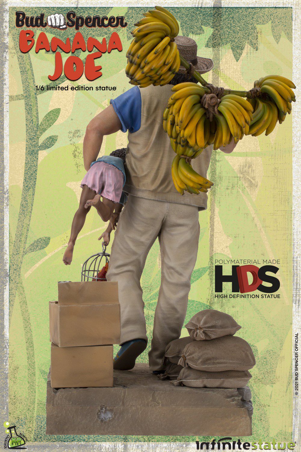 Infinite Statue Bud Spencer As Banana Joe Old & Rare 1/6 Resin Statue by LAB7 Malta, Europe