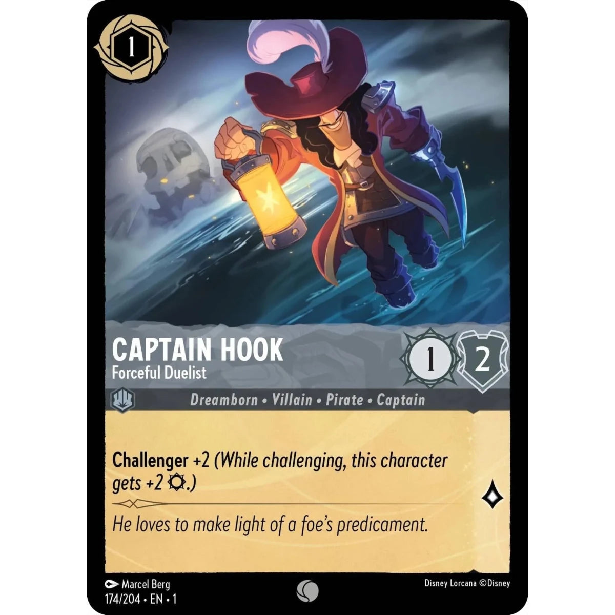 Captain Hook - Forceful Duelist (174/204) (The First Chapter) in Malta | LAB7