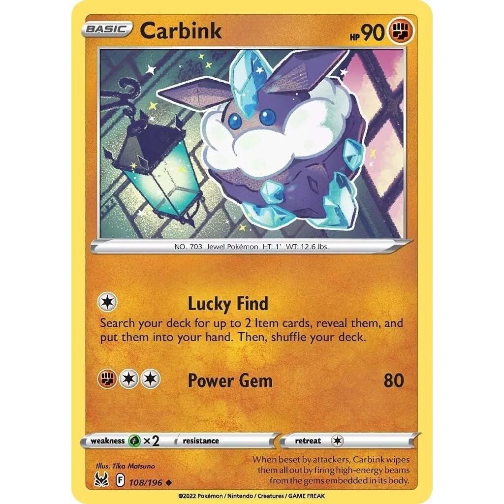 Carbink (108/196) (SWSH11: Lost Origin) in Malta | LAB7