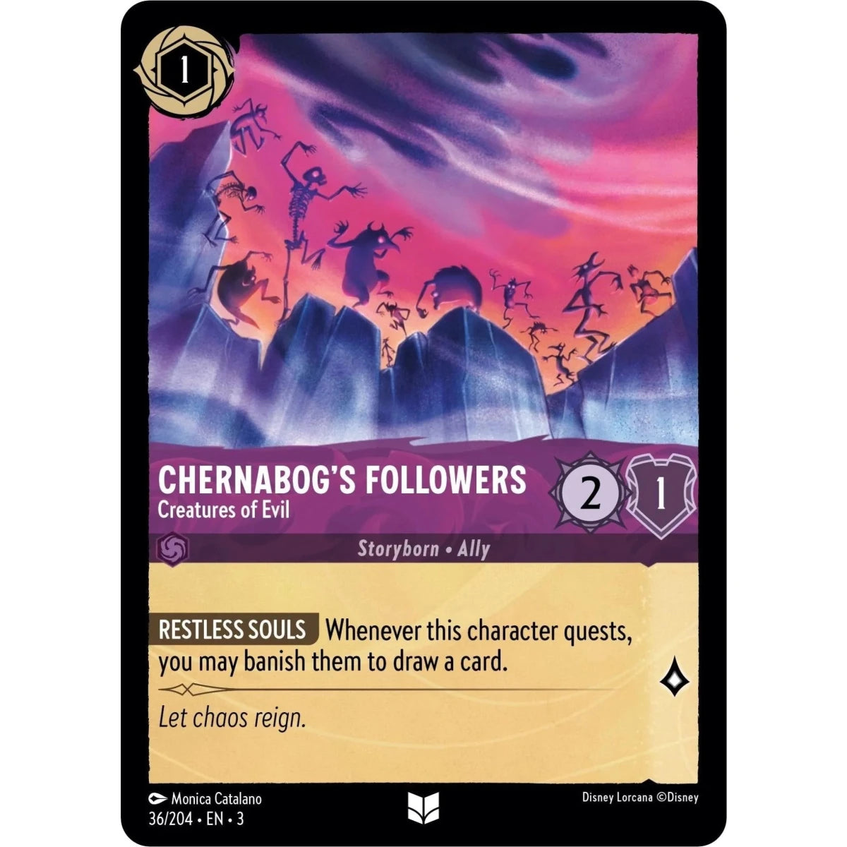 Chernabog's Followers - Creatures of Evil (36/204) (Into the Inklands) in Malta | LAB7