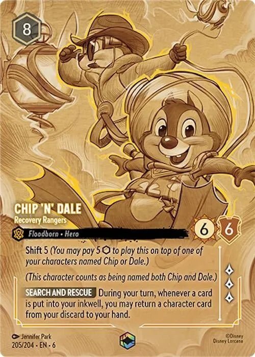 Chip 'n' Dale - Recovery Rangers (Enchanted) (205/204) (Azurite Sea) in Malta | LAB7