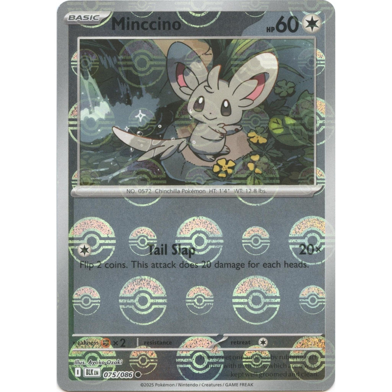 Pokemon Cinccino (Poke Ball Pattern) (076/086) (SV: Black Bolt) by LAB7 Malta, Europe
