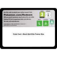 Code Card - Black Bolt Elite Trainer Box (SV: Black Bolt) in Malta | LAB7