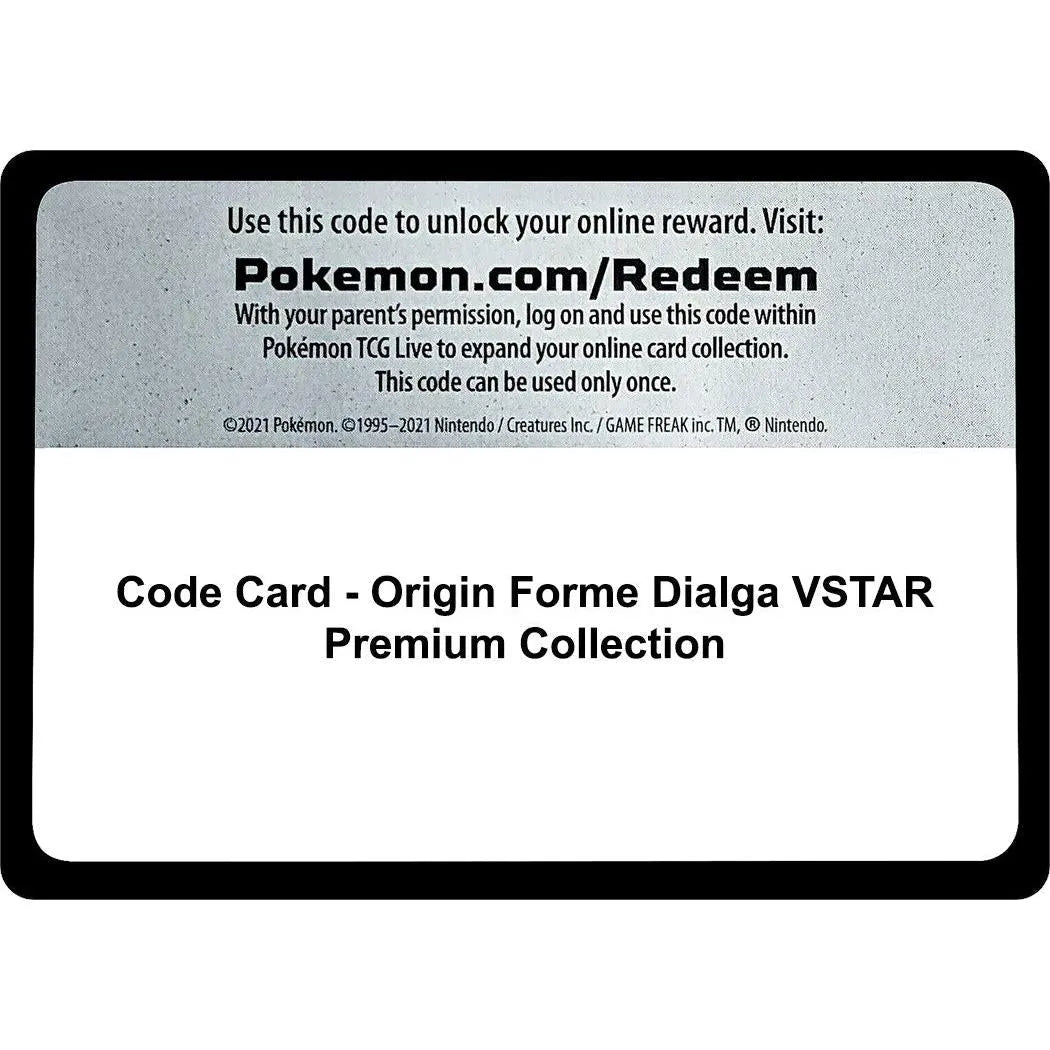 Code Card - Origin Forme Dialga VSTAR Premium Collection (SWSH11: Lost Origin) in Malta | LAB7