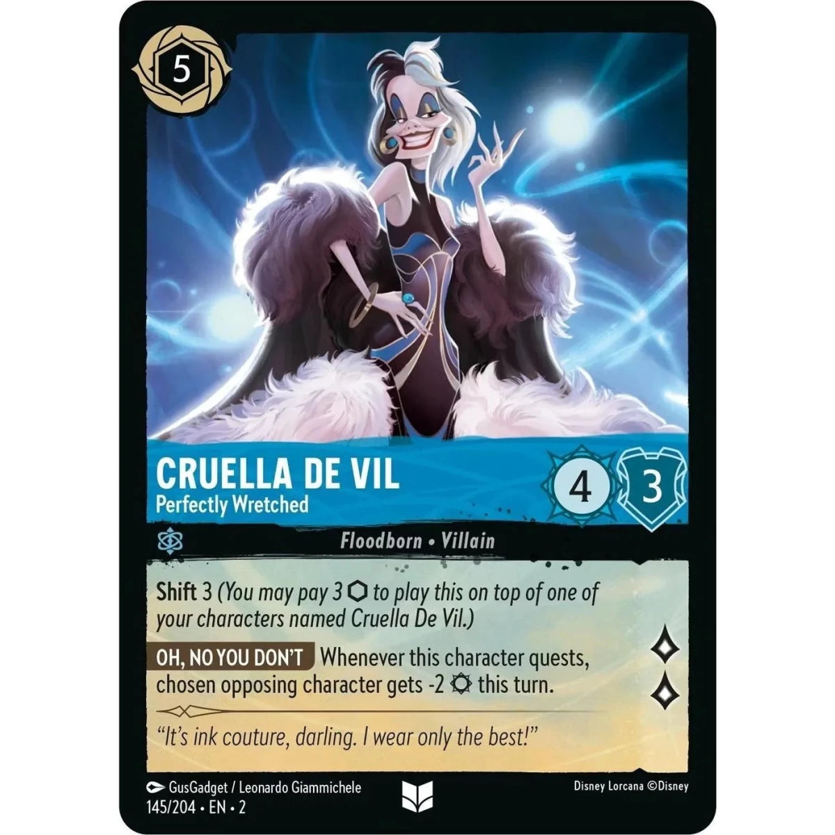 Cruella De Vil - Perfectly Wretched (145/204) (Rise of the Floodborn) in Malta | LAB7