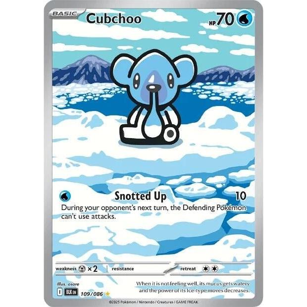 Pokemon Cubchoo (109/086) (SV: Black Bolt) by LAB7 Malta, Europe