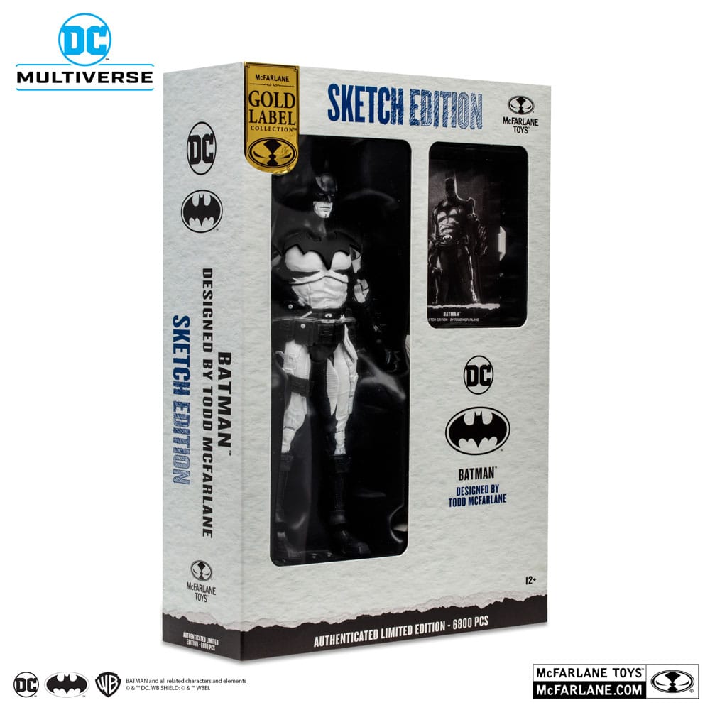 McFarlane DC Multiverse Batman by Todd McFarlane Sketch Edition (Gold Label) by LAB7 Malta, Europe