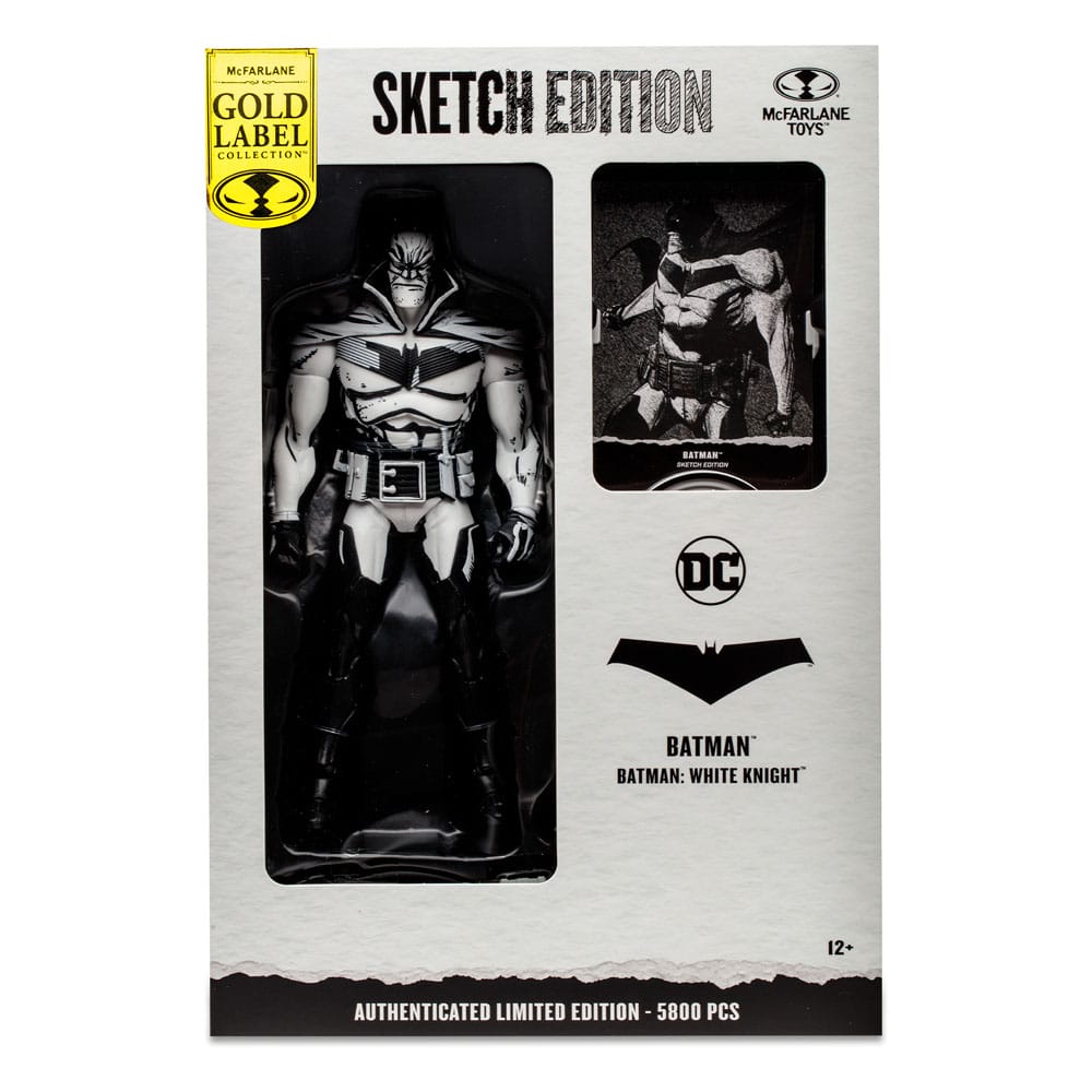 McFarlane DC Multiverse Gold Label Batman Sketch Edition (White Knight) by LAB7 Malta, Europe