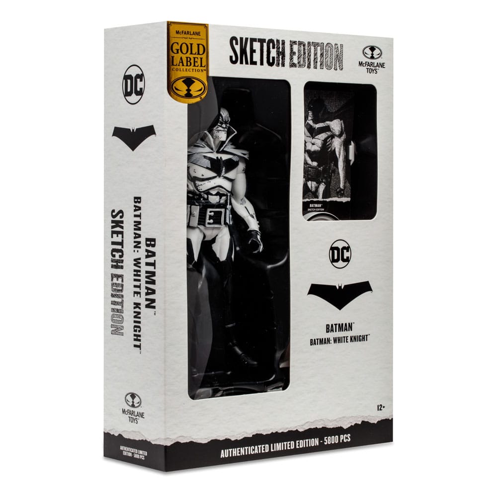 McFarlane DC Multiverse Gold Label Batman Sketch Edition (White Knight) by LAB7 Malta, Europe