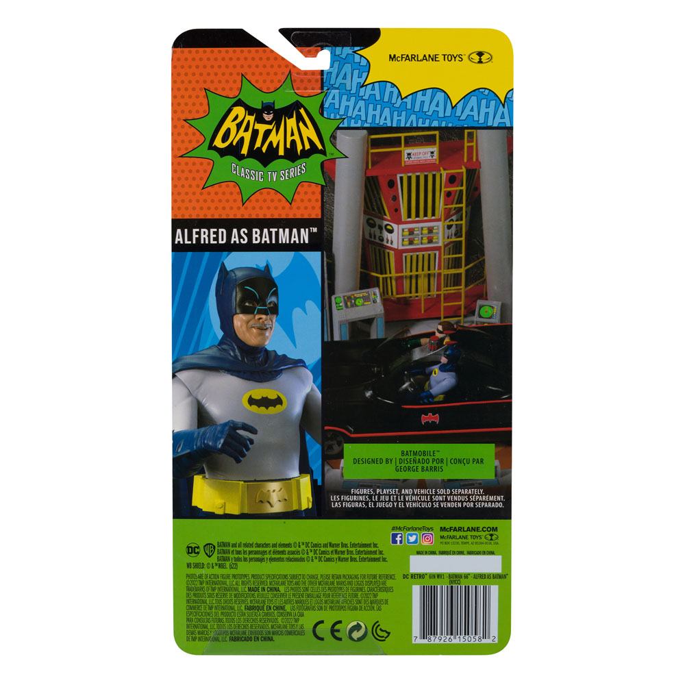 McFarlane DC Retro Action Figure Batman 66 Alfred As Batman (NYCC) 15 cm by LAB7 Malta, Europe