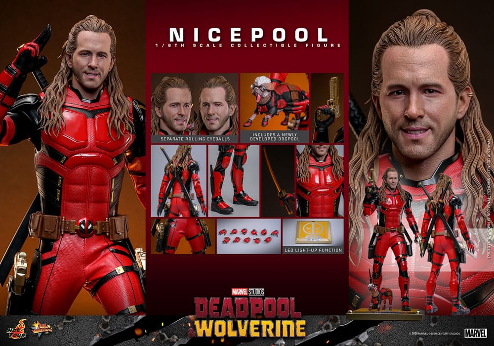 Hot Toys Deadpool & Wolverine Movie Masterpiece Action Figure 1/6 Nicepool 30 cm by LAB7 Malta, Europe