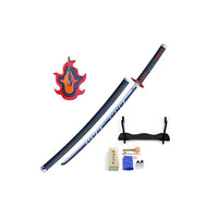 LAB7 Demon Slayer Kimetsu No Yaiba Replica 1/1 Sword Tanjiro Kamado V2 Fire Breath 74 cm by LAB7 Malta, Europe