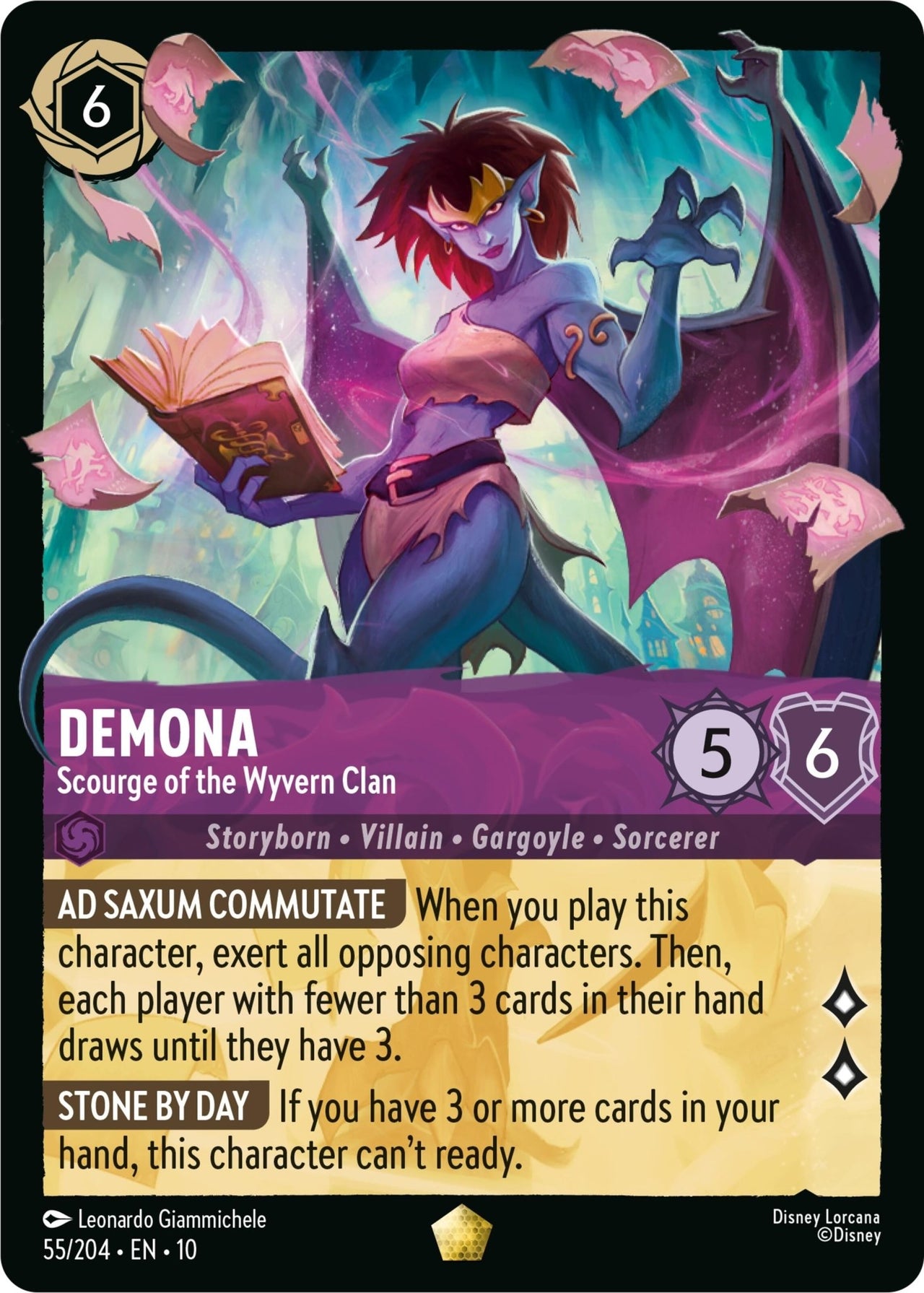 Ravensburger Demona - Scourge of the Wyvern Clan (55/204) (Whispers in the Well) by LAB7 Malta, Europe