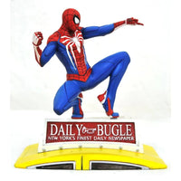 Diamond Select Marvel’s Spider - Man (2018) - Spider - Man on Taxi Marvel Gallery 9” PVC Diorama Statue by LAB7 Malta, Europe
