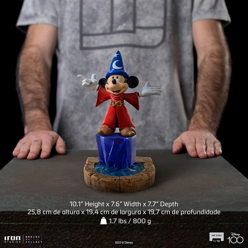 Iron Studios Disney Art Scale Statue 1/10 Mickey Fantasia Regular 25 cm by LAB7 Malta, Europe