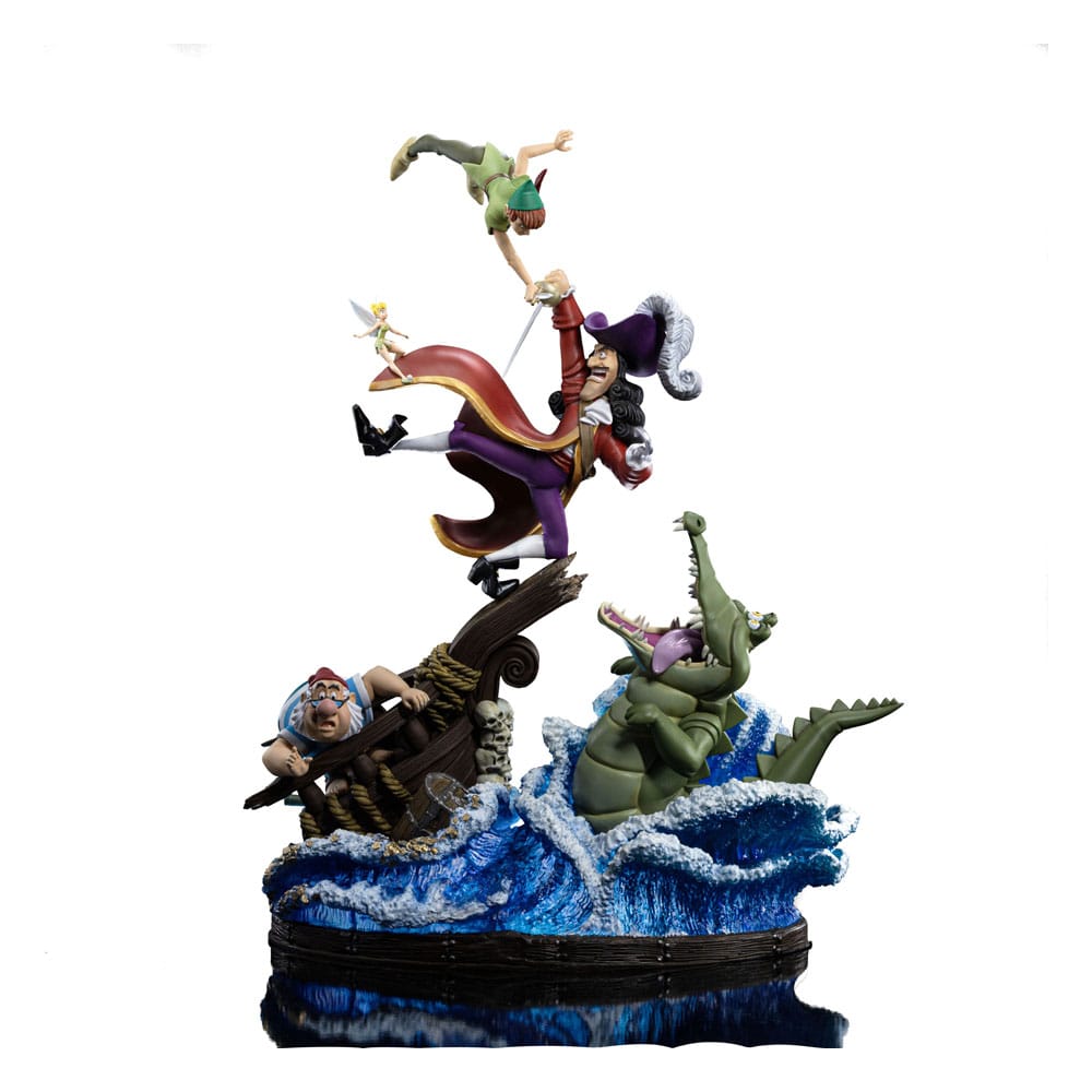 Iron Studios Disney Deluxe Art Scale Statue 1/10 Peter Pan vs. Hook 42 cm by LAB7 Malta, Europe